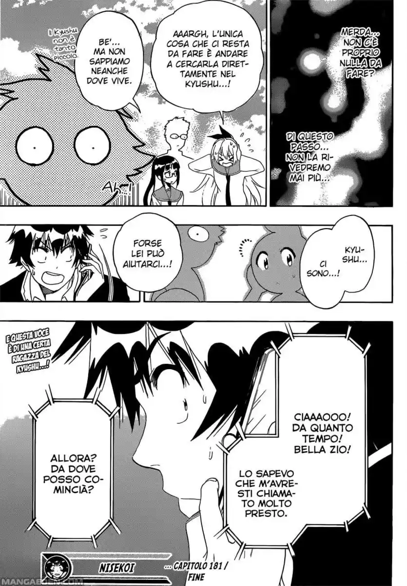 Nisekoi Capitolo 181 page 17