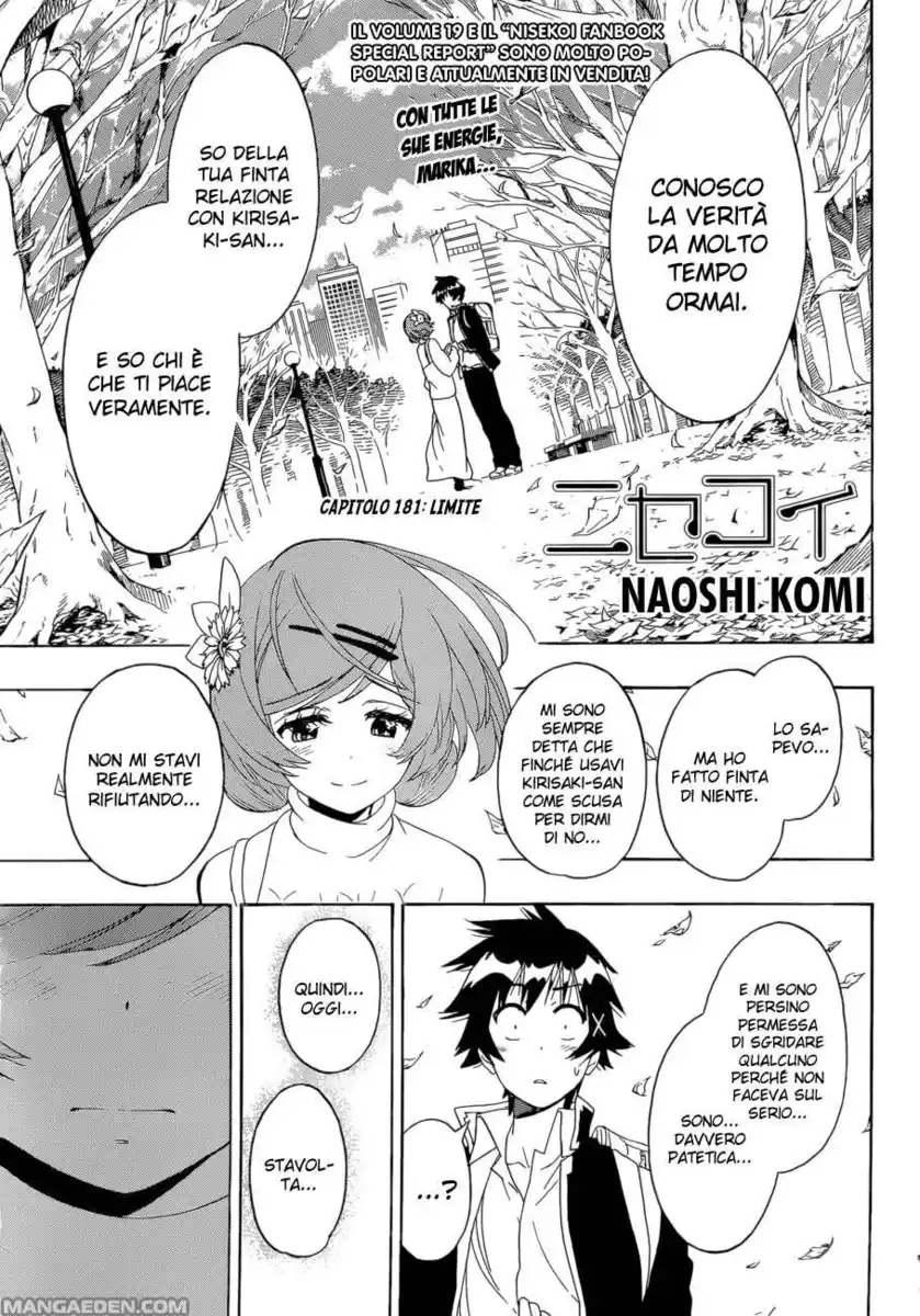 Nisekoi Capitolo 181 page 2