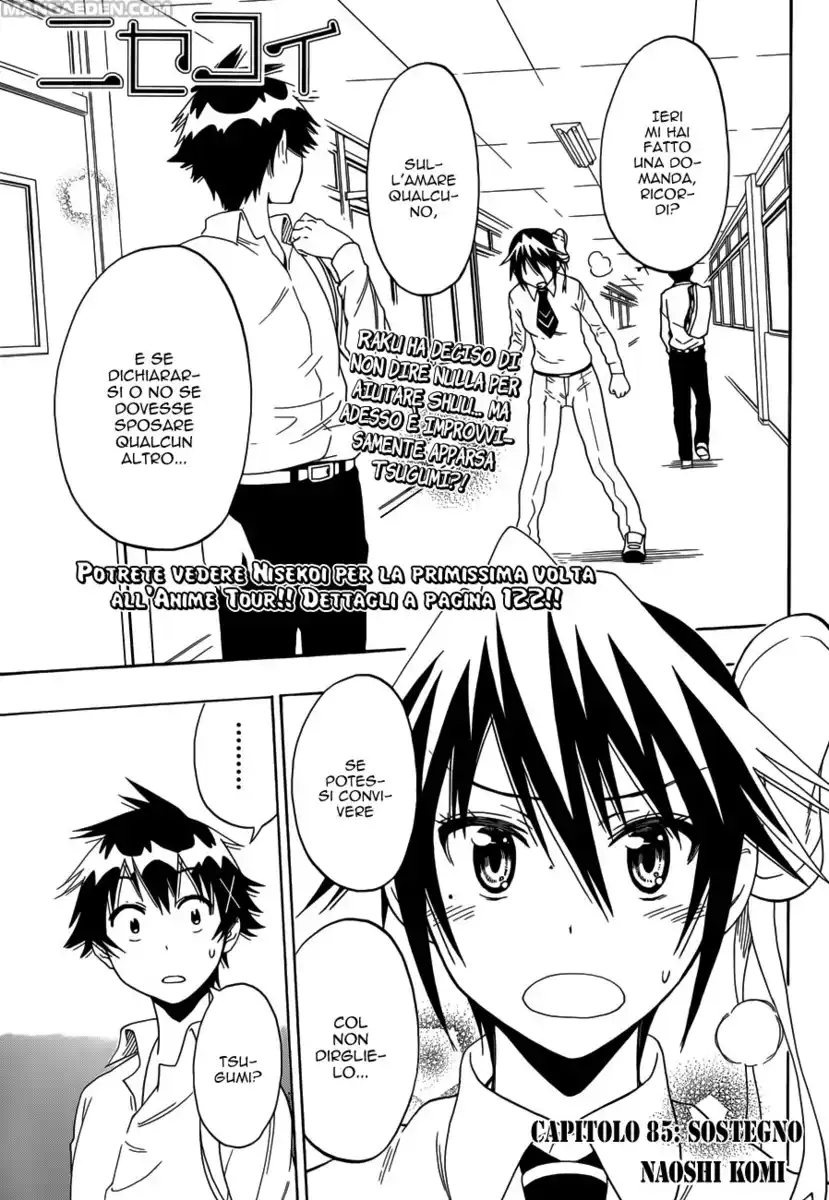 Nisekoi Capitolo 85 page 1