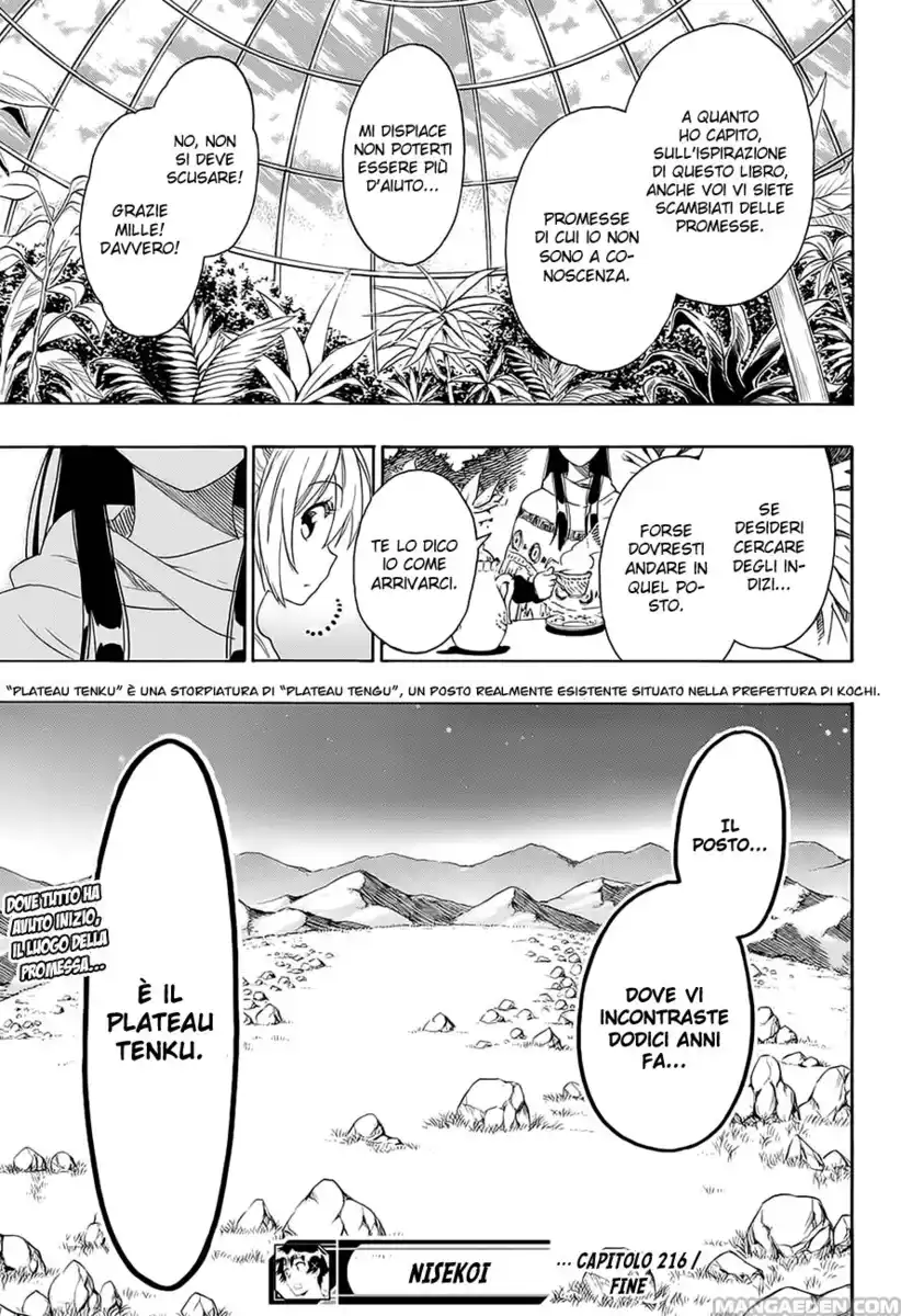 Nisekoi Capitolo 216 page 20