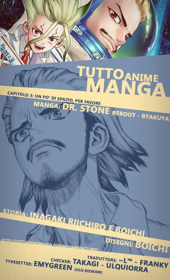 Dr. Stone Reboot: Byakuya Capitolo 03 page 1