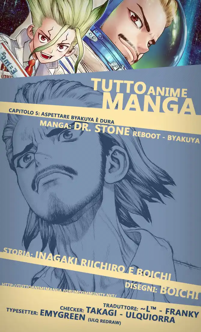 Dr. Stone Reboot: Byakuya Capitolo 05 page 1