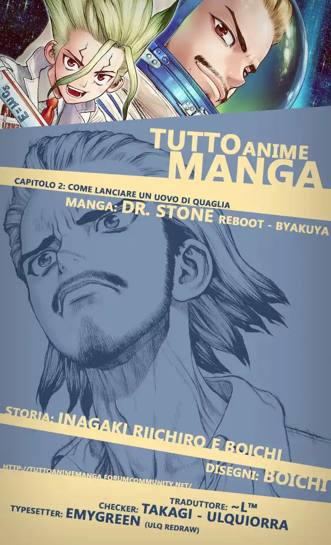 Dr. Stone Reboot: Byakuya Capitolo 02 page 1