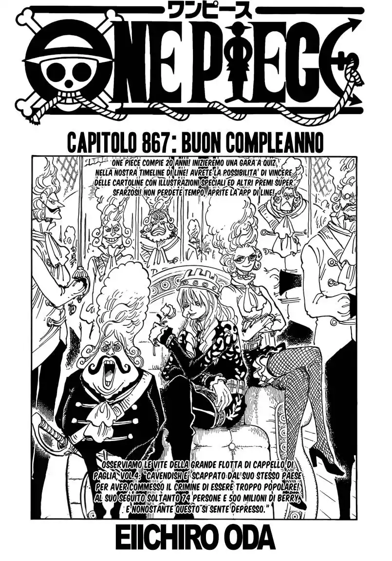 One Piece Capitolo 867 page 2