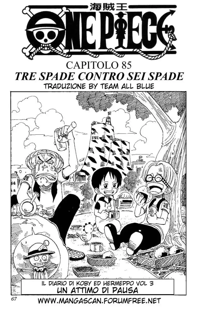 One Piece Capitolo 85 page 1