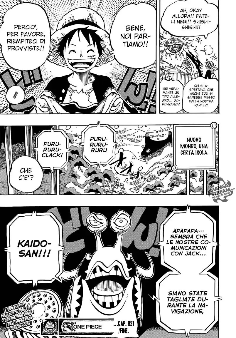 One Piece Capitolo 821 page 19