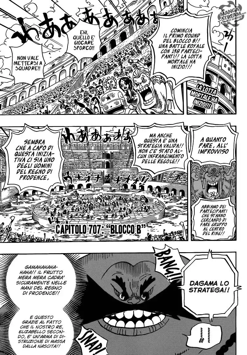 One Piece Capitolo 707 page 5