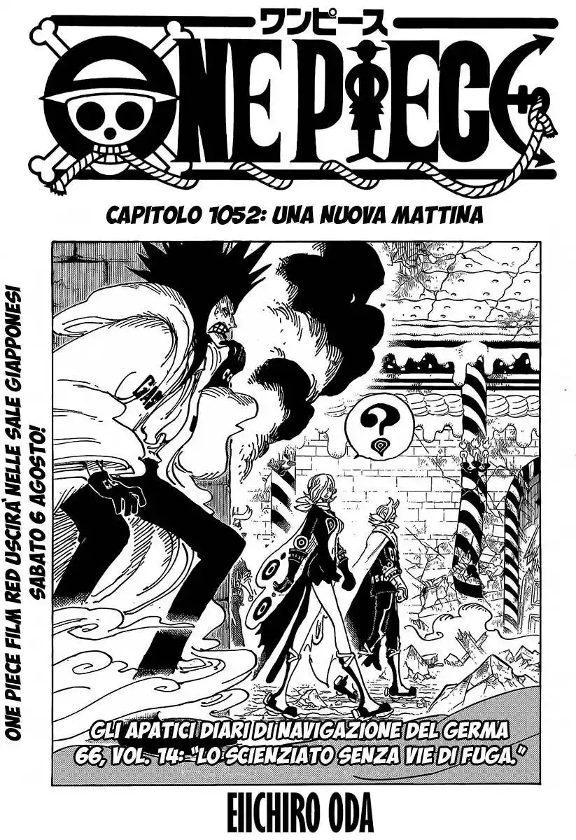 One Piece Capitolo 1052 page 1