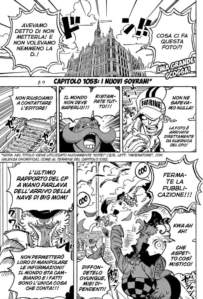 One Piece Capitolo 1053 page 3