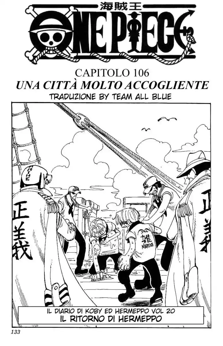 One Piece Capitolo 106 page 1