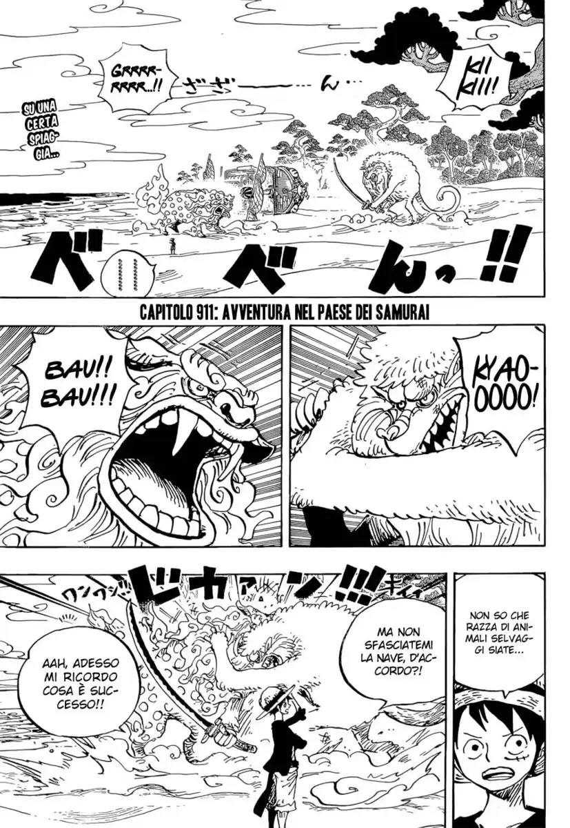 One Piece Capitolo 911 page 3