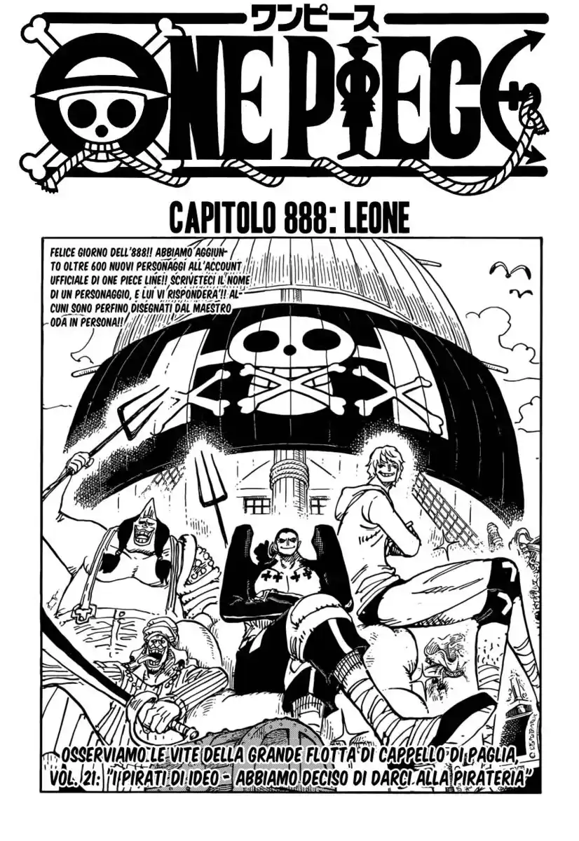 One Piece Capitolo 888 page 2