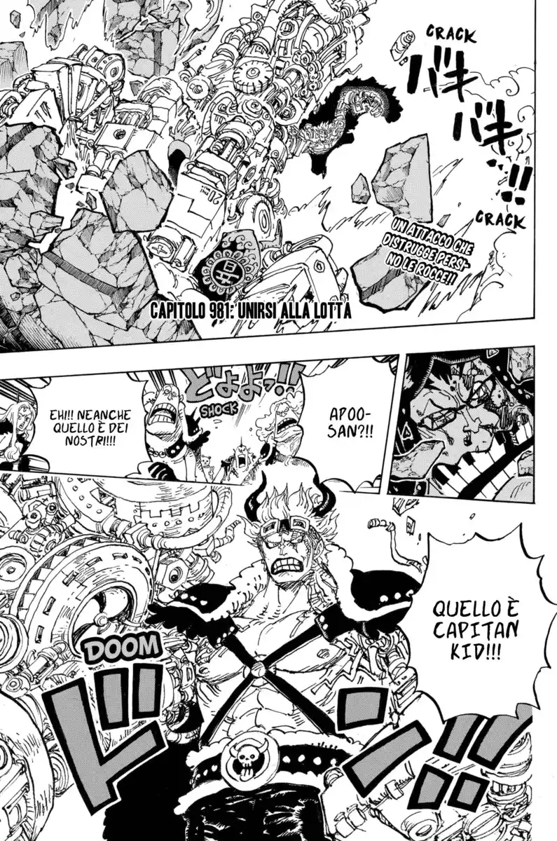 One Piece Capitolo 981 page 4