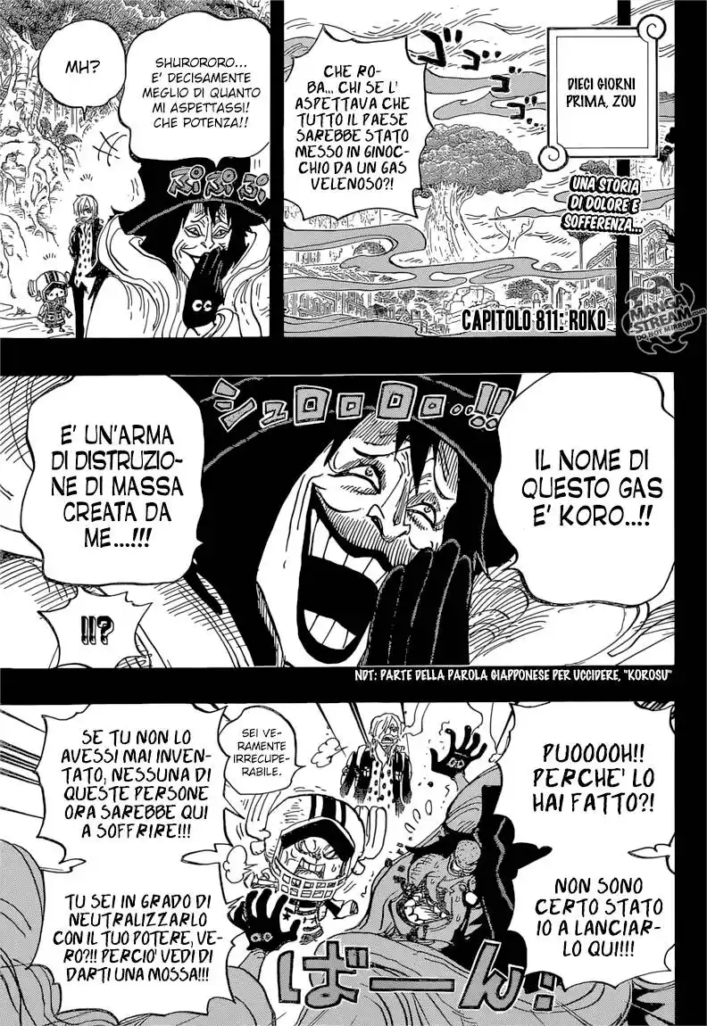 One Piece Capitolo 811 page 3