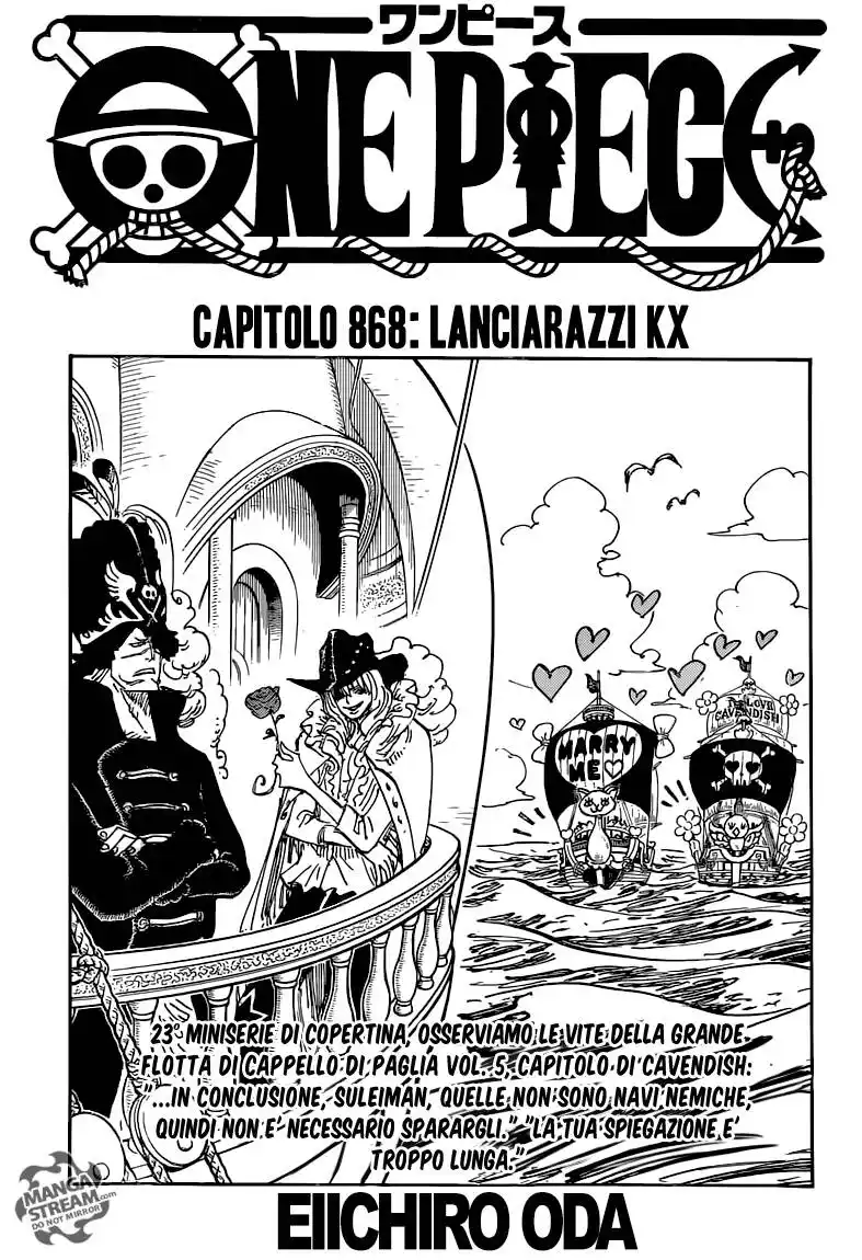 One Piece Capitolo 868 page 2