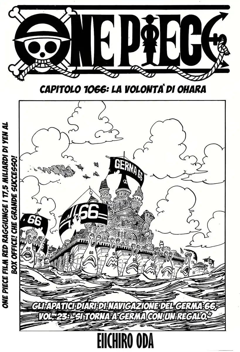 One Piece Capitolo 1066 page 1