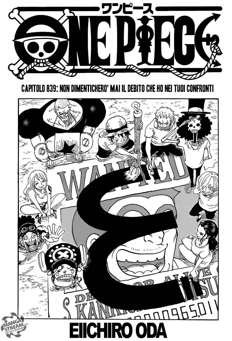 One Piece Capitolo 839 page 2