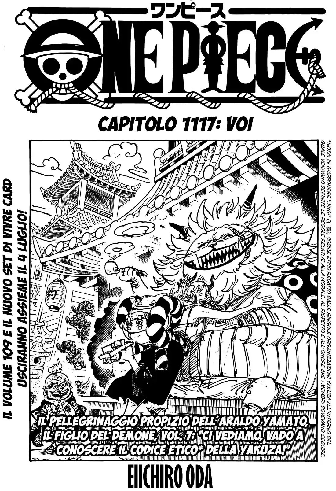 One Piece Capitolo 1117 page 1