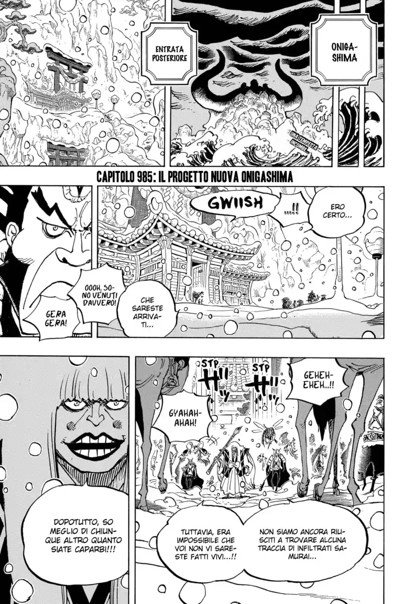 One Piece Capitolo 985 page 4