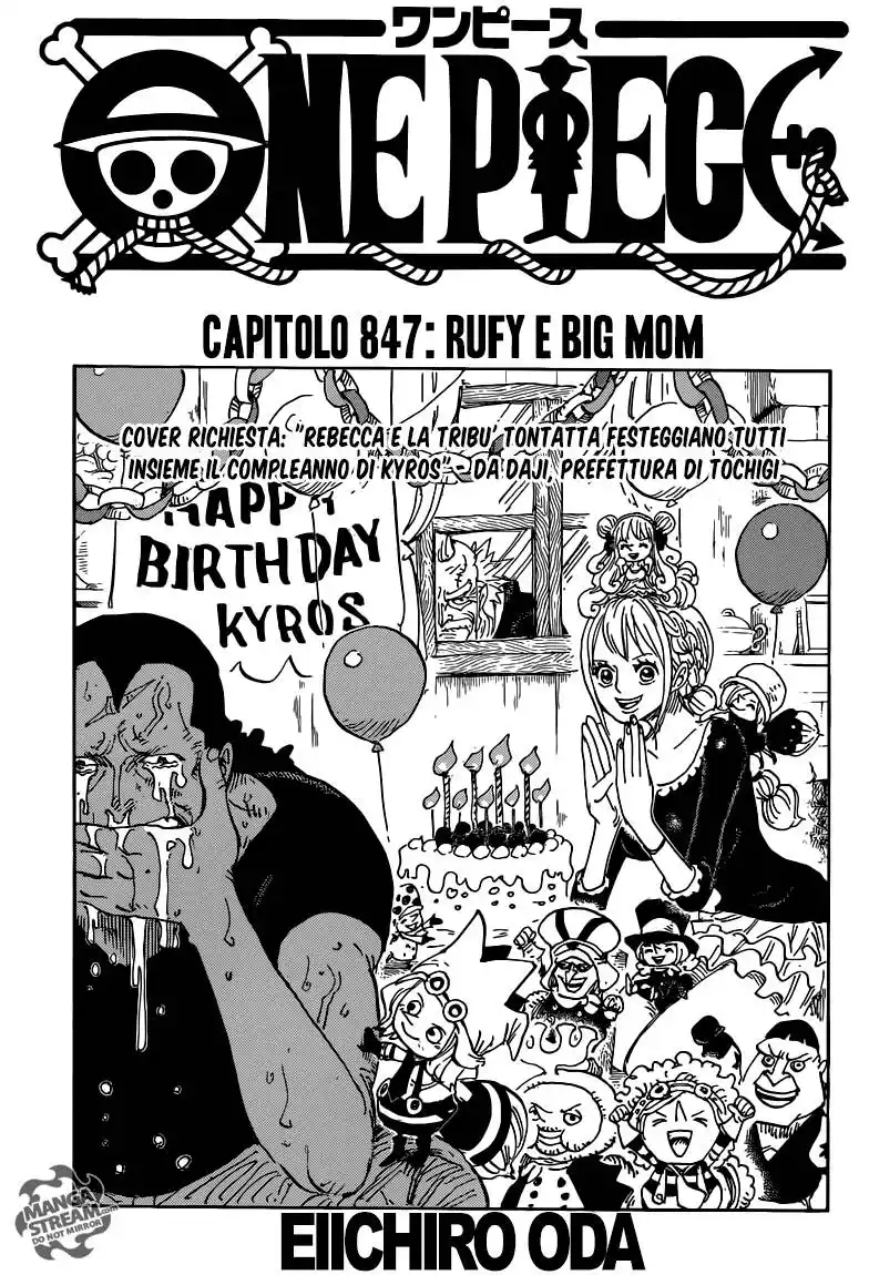 One Piece Capitolo 847 page 2