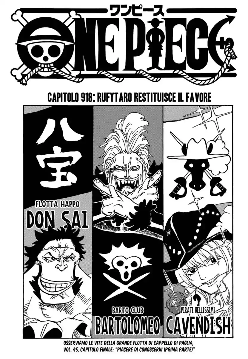 One Piece Capitolo 918 page 2