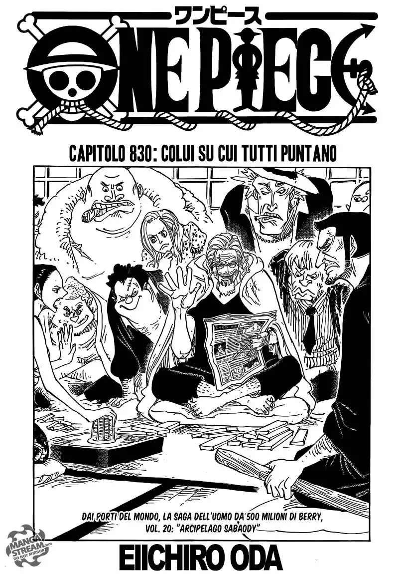 One Piece Capitolo 830 page 2