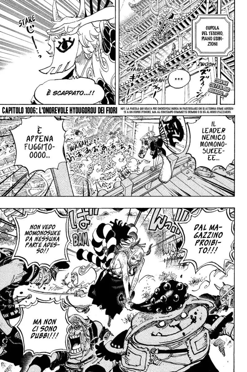 One Piece Capitolo 1006 page 3