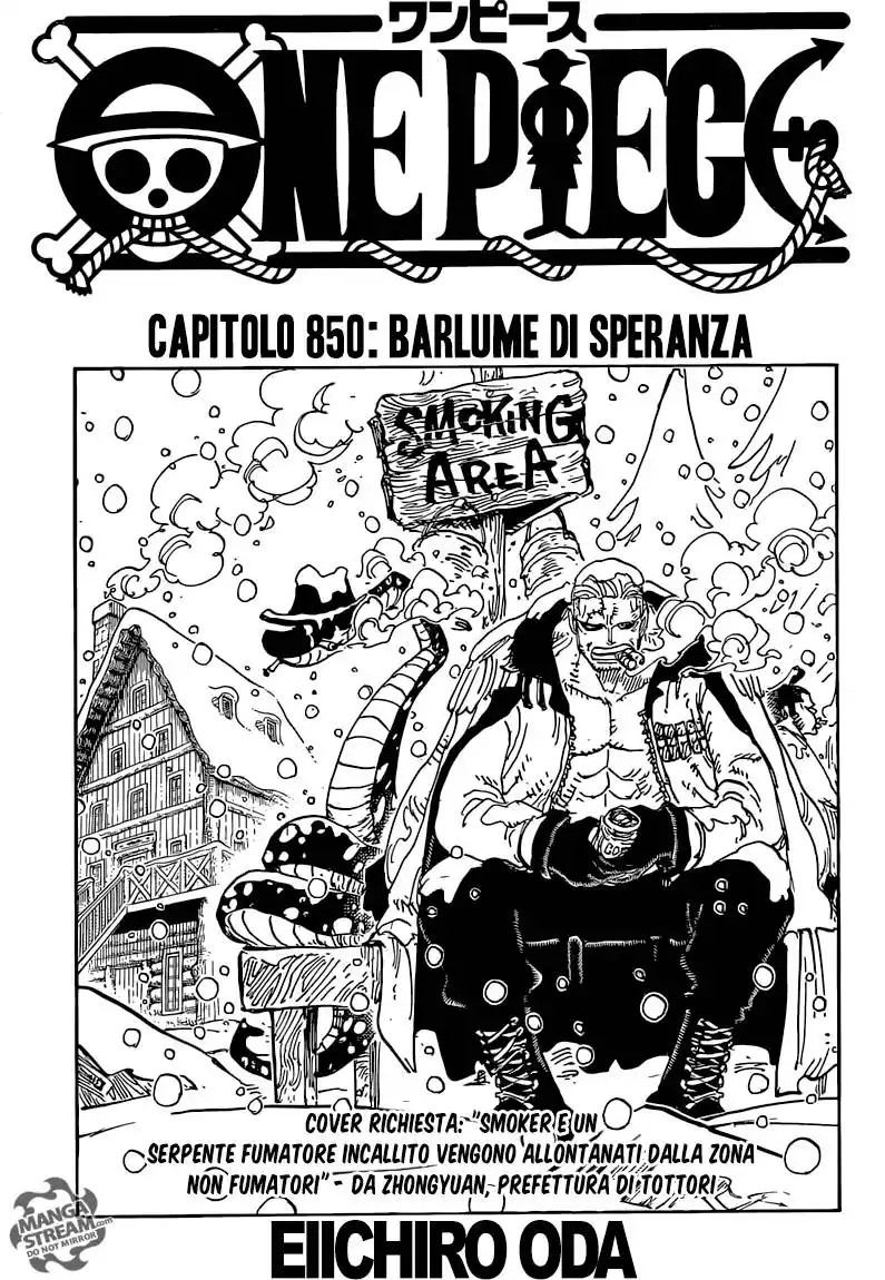 One Piece Capitolo 850 page 3