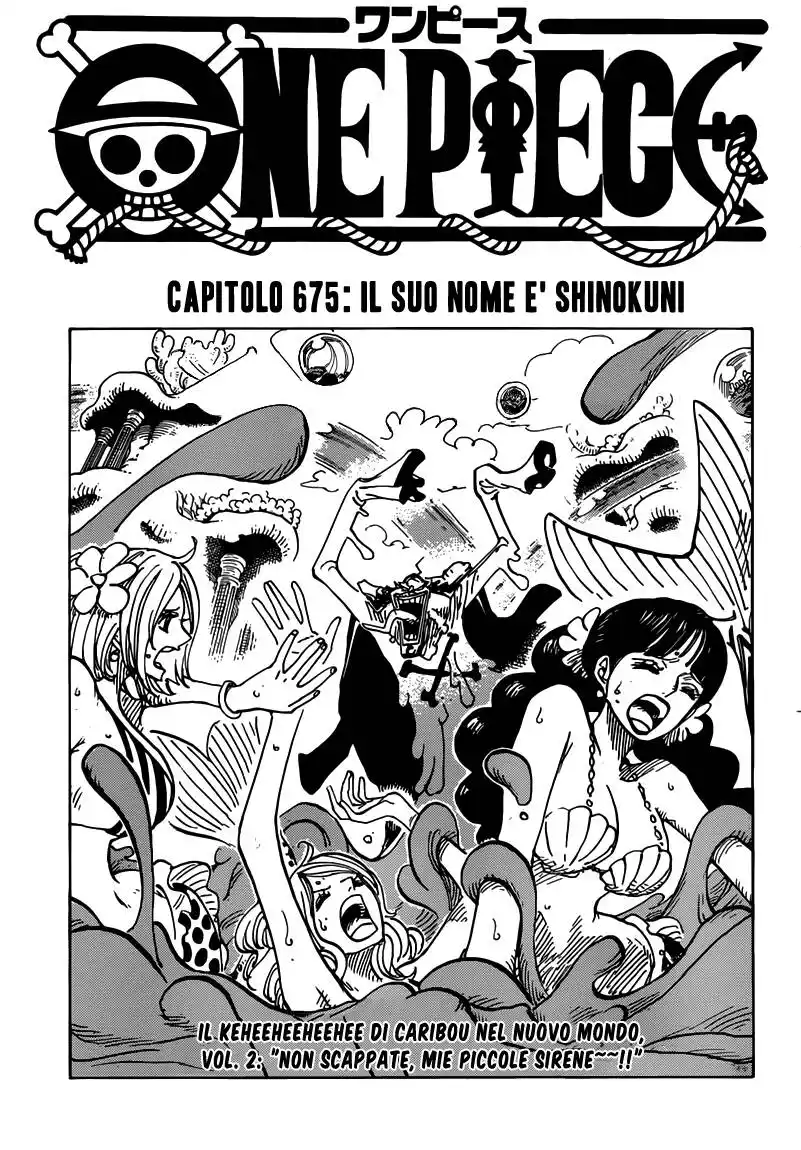 One Piece Capitolo 675 page 1