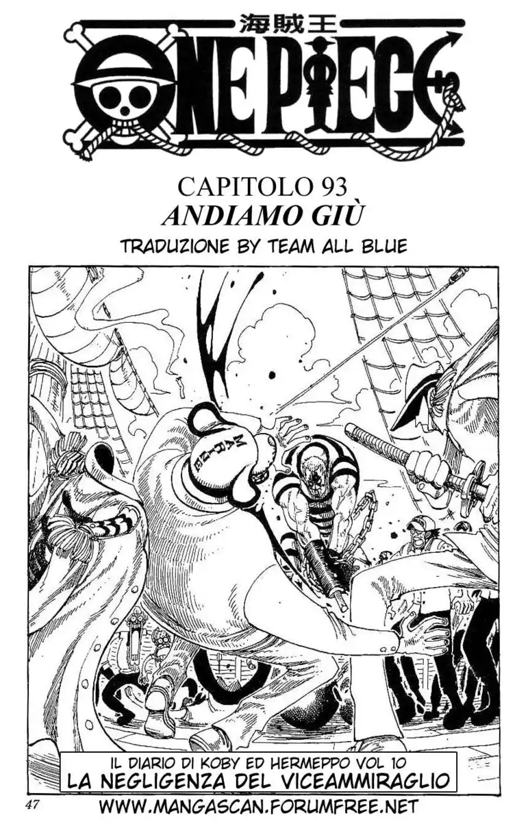 One Piece Capitolo 93 page 1