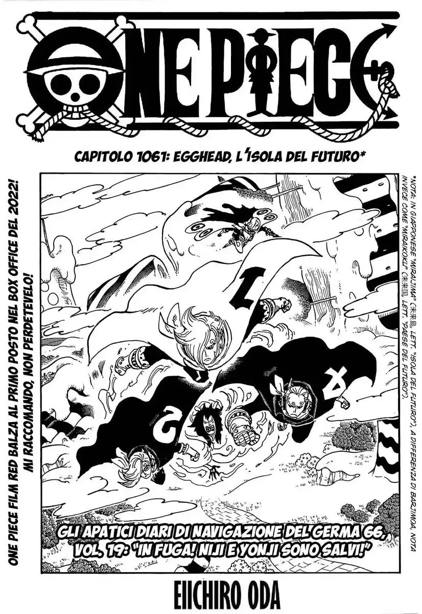 One Piece Capitolo 1061 page 1