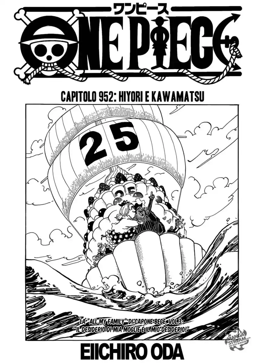 One Piece Capitolo 952 page 2