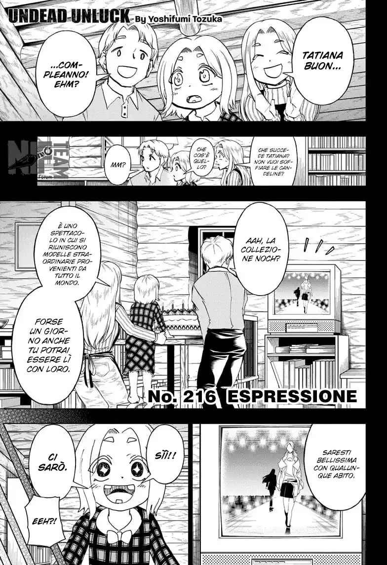 Undead Unluck Capitolo 216 page 1