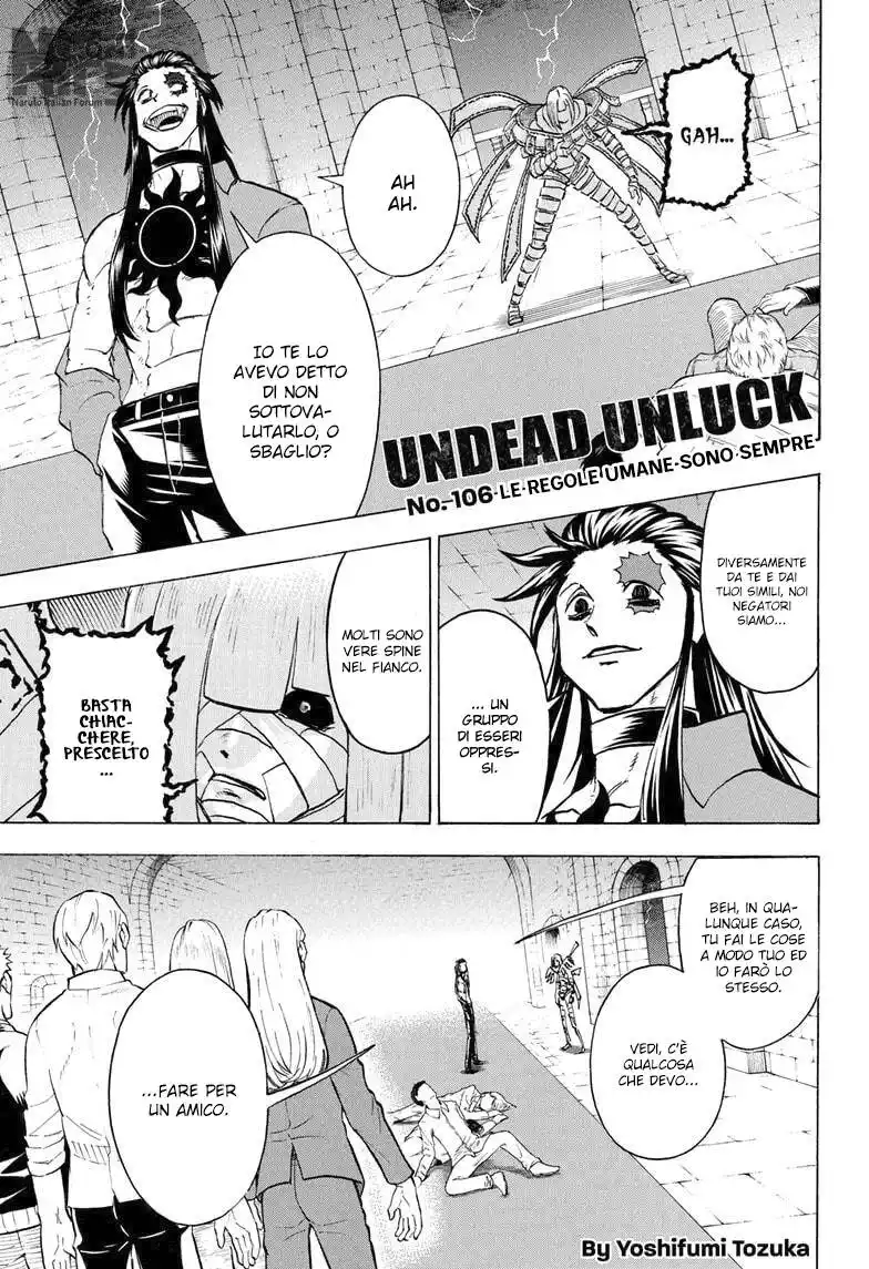 Undead Unluck Capitolo 106 page 1