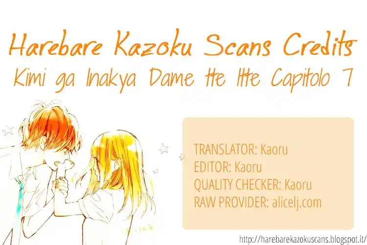 Kimi ga Inakya Dame tte Itte Capitolo 07 page 1