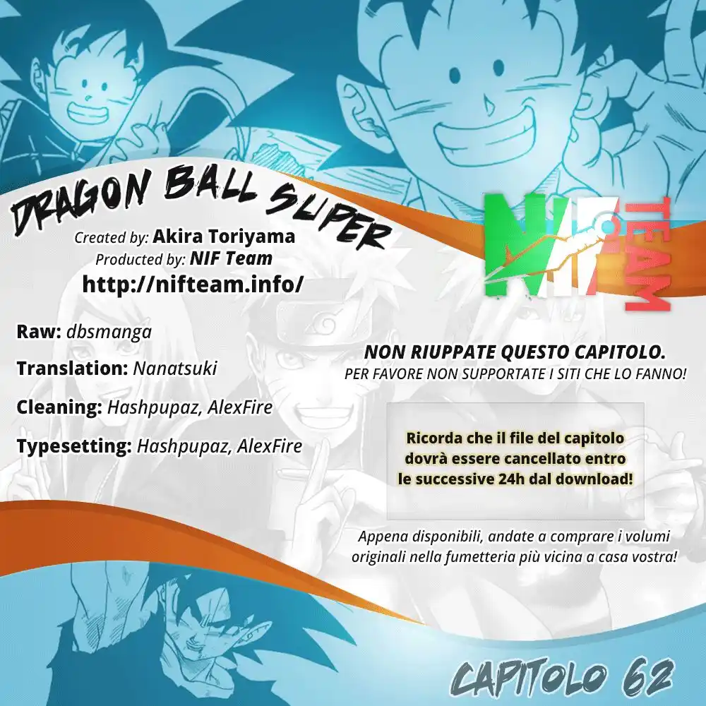 Dragon Ball Super Capitolo 62 page 1