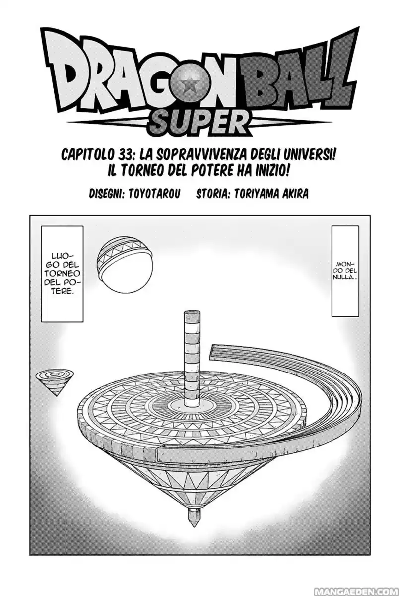 Dragon Ball Super Capitolo 33 page 1