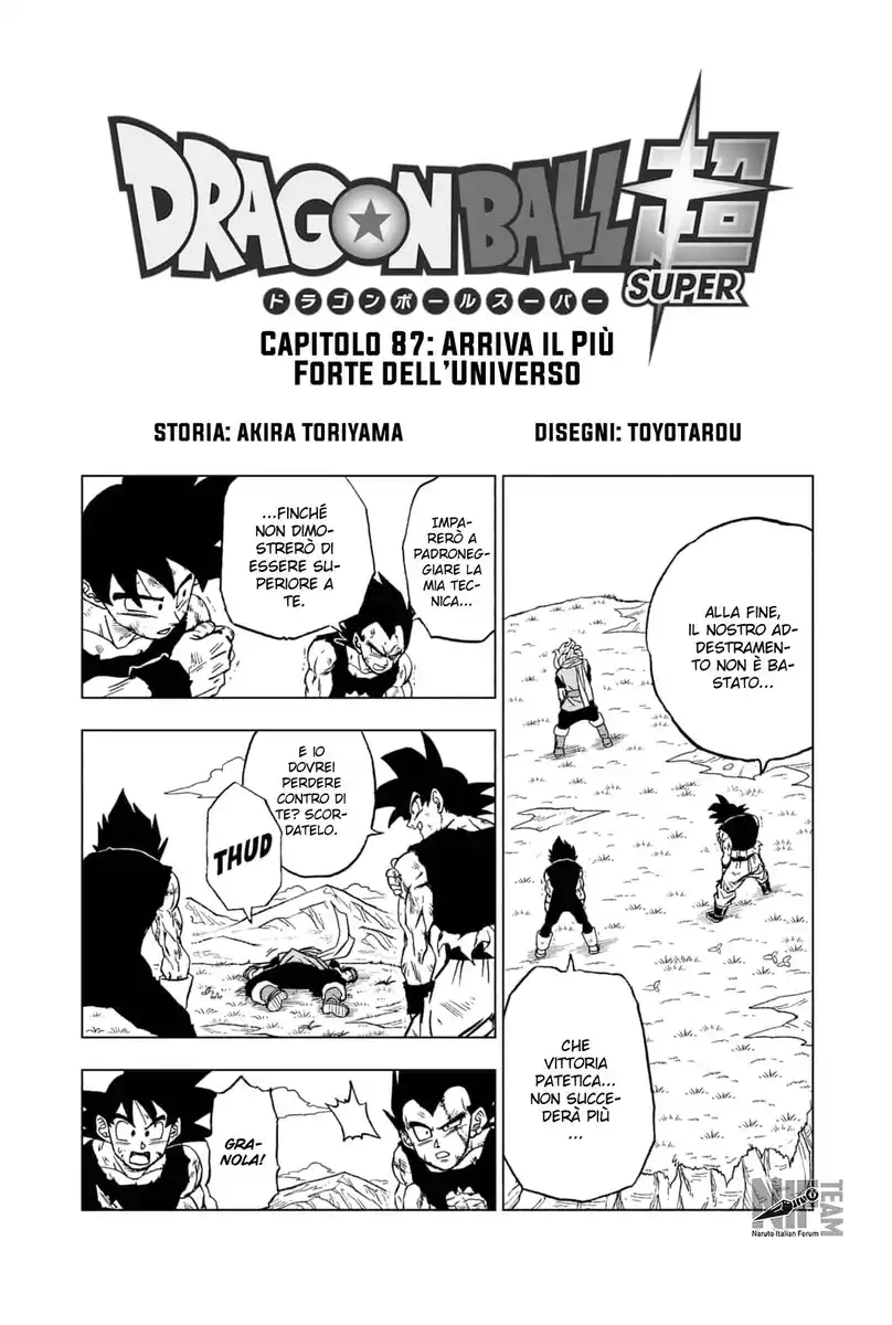 Dragon Ball Super Capitolo 87 page 1