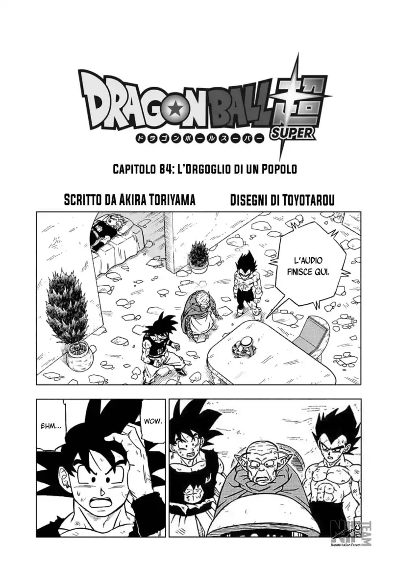 Dragon Ball Super Capitolo 84 page 1