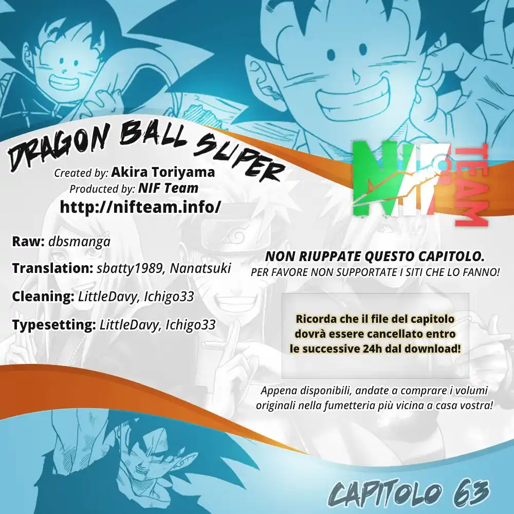 Dragon Ball Super Capitolo 63 page 1