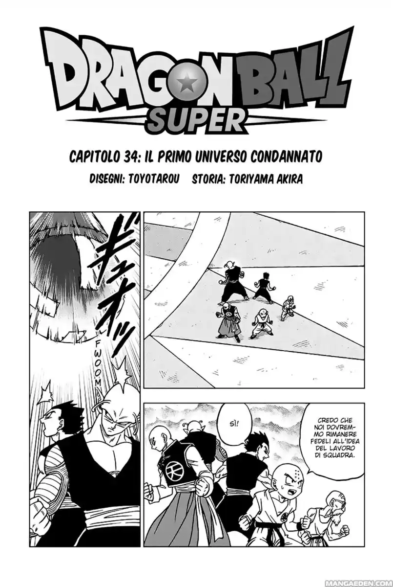 Dragon Ball Super Capitolo 34 page 1