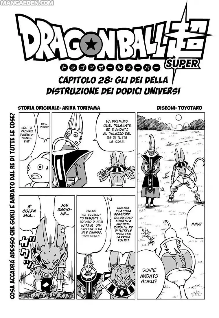 Dragon Ball Super Capitolo 28 page 1