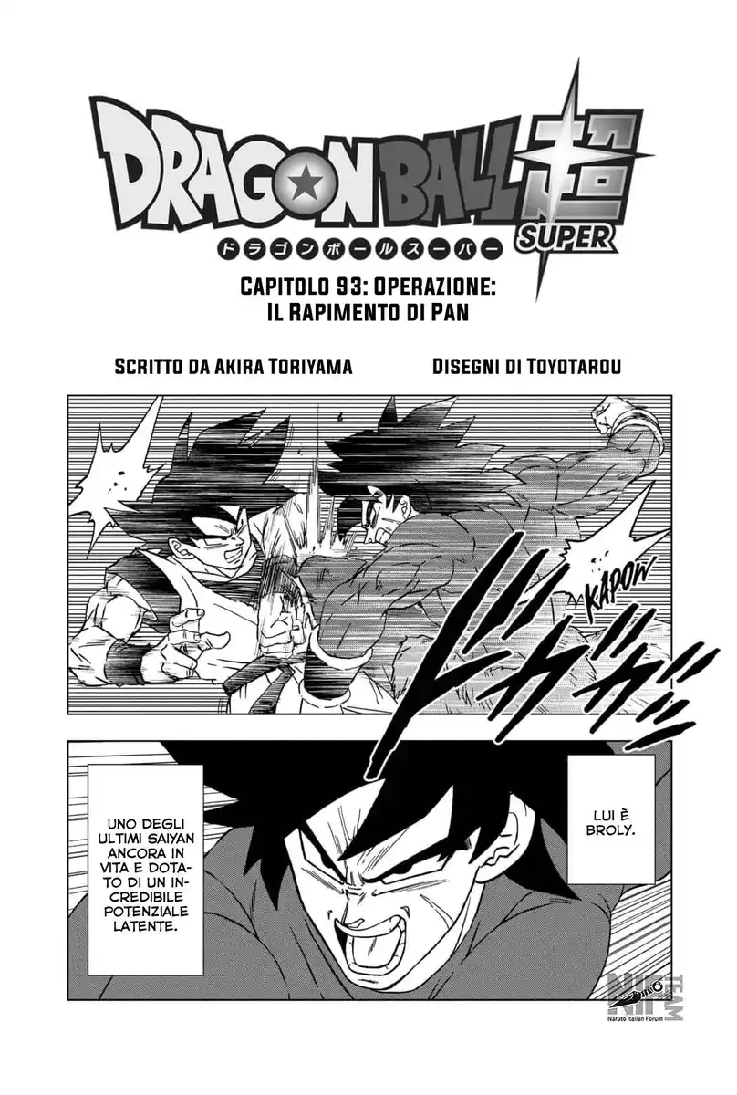 Dragon Ball Super Capitolo 93 page 1