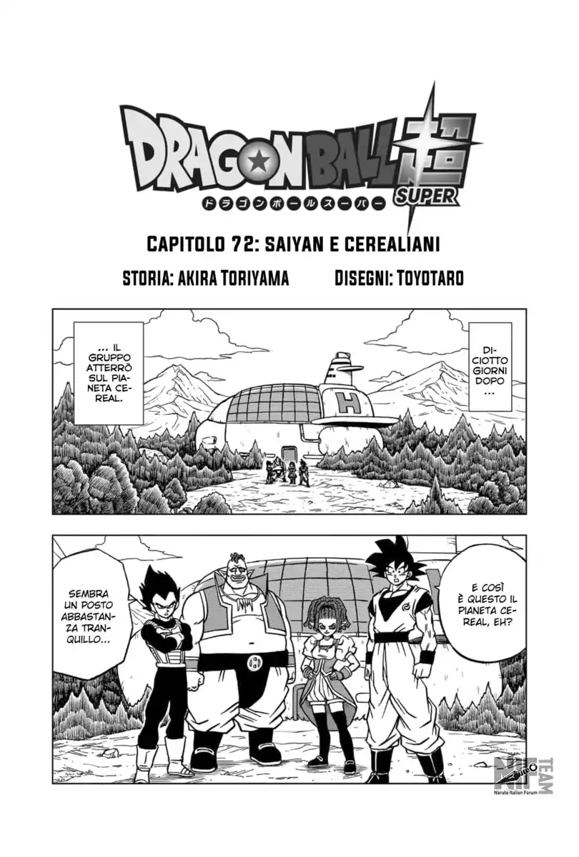 Dragon Ball Super Capitolo 72 page 1