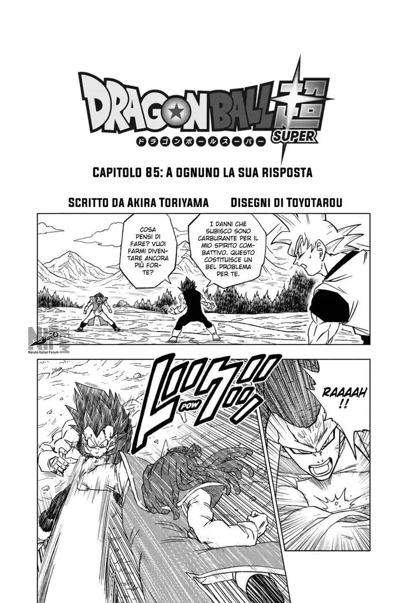 Dragon Ball Super Capitolo 85 page 1