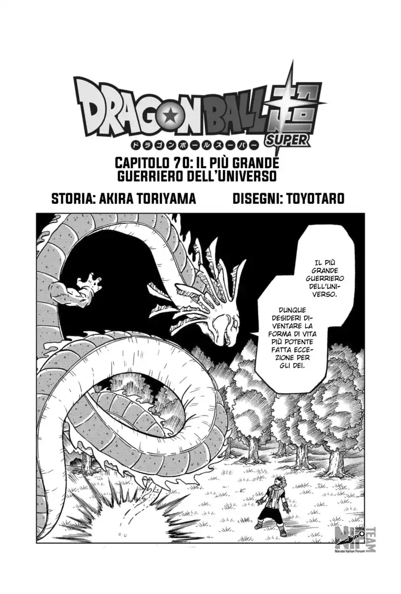 Dragon Ball Super Capitolo 70 page 1