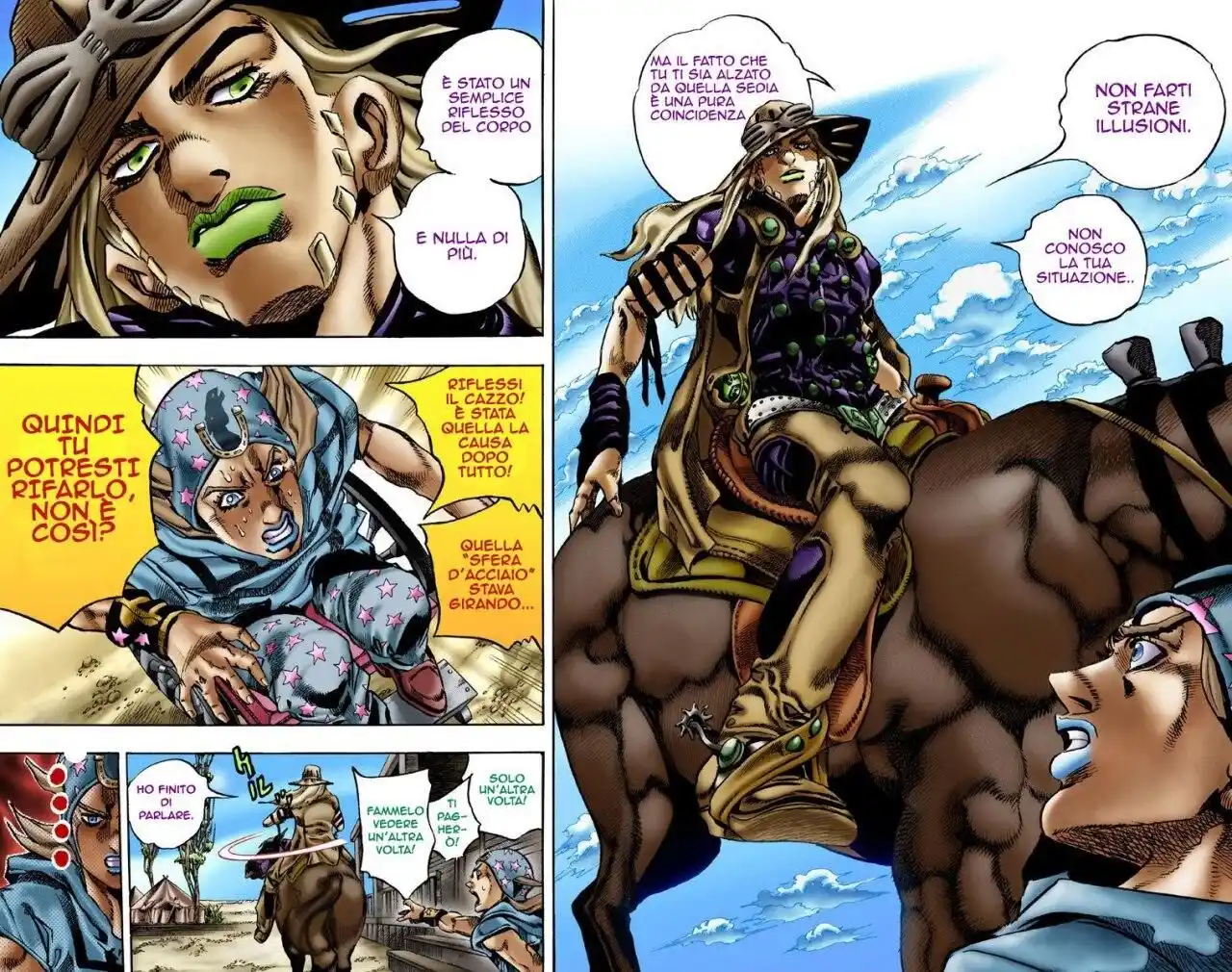 JoJo's Bizarre Adventure Part 7 - Steel Ball Run (Official Colored) Capitolo 03 page 13