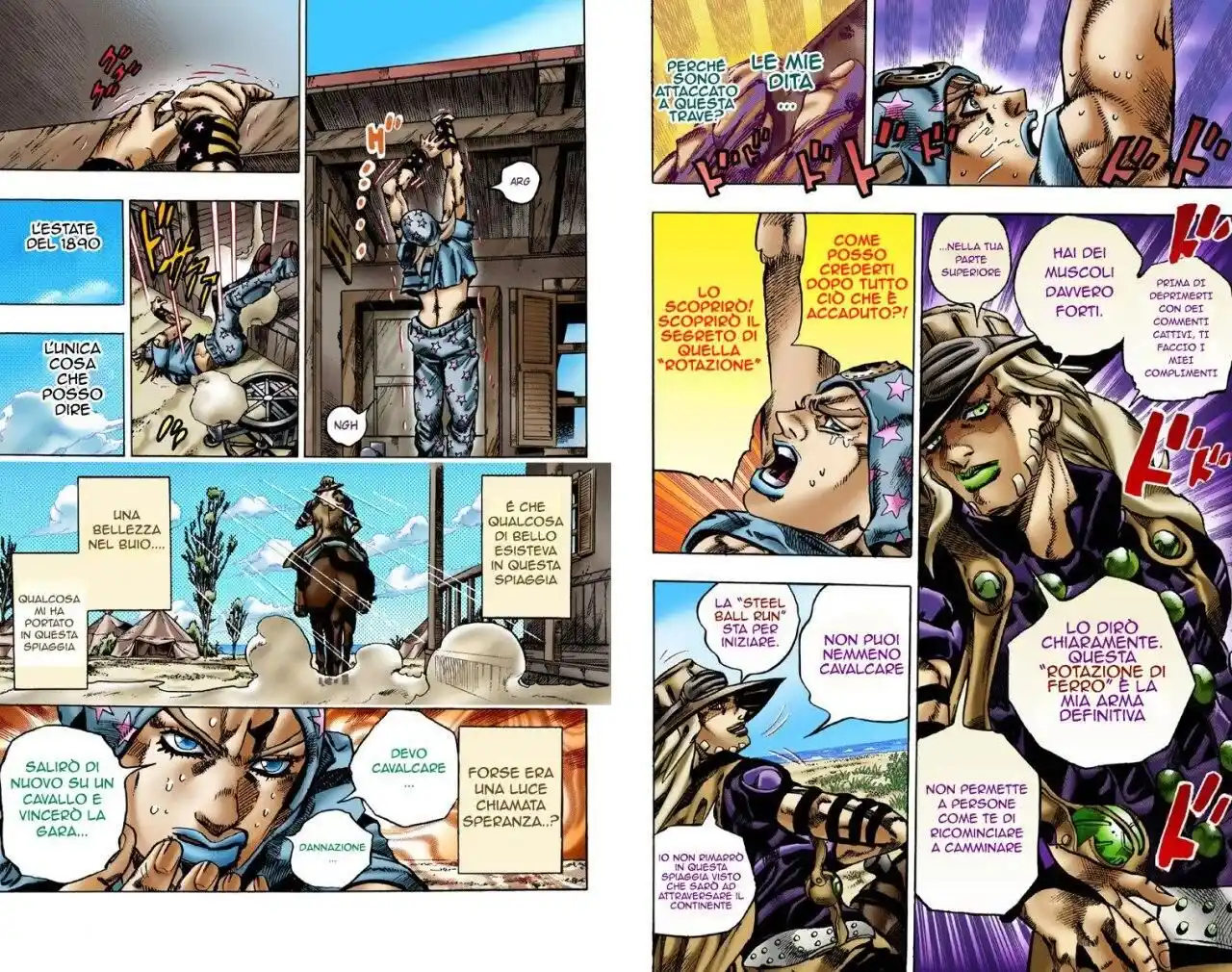 JoJo's Bizarre Adventure Part 7 - Steel Ball Run (Official Colored) Capitolo 03 page 16