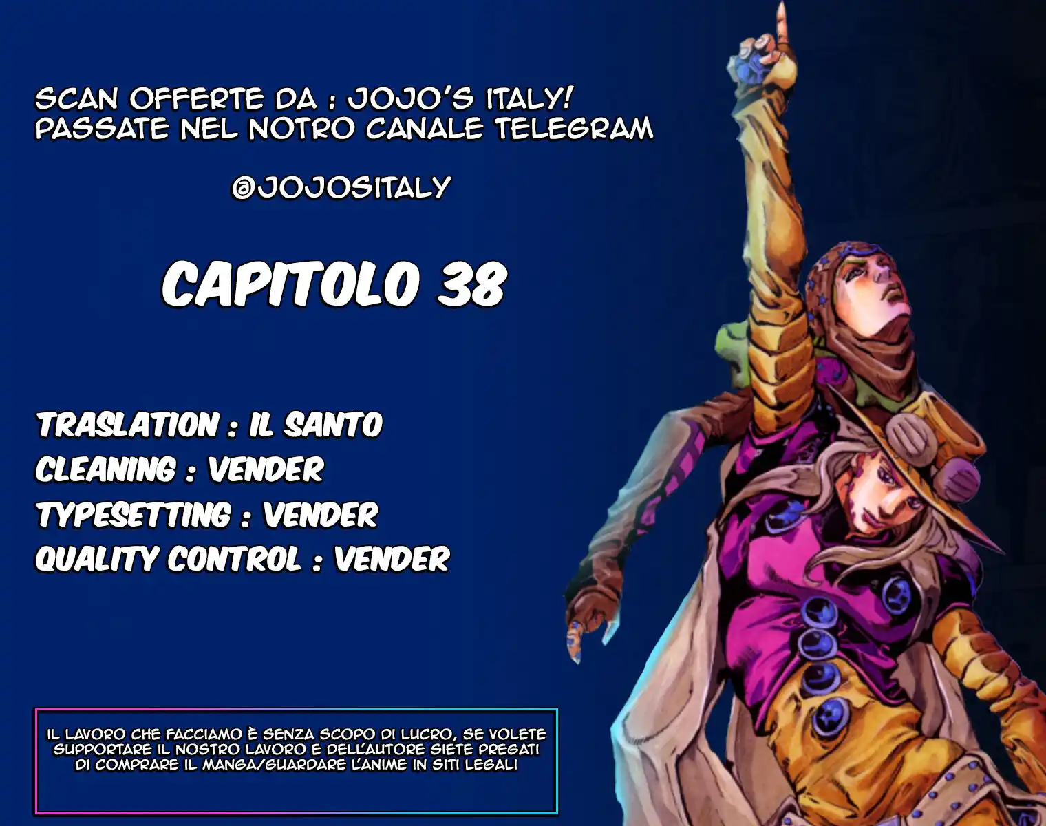 JoJo's Bizarre Adventure Part 7 - Steel Ball Run (Official Colored) Capitolo 38 page 1