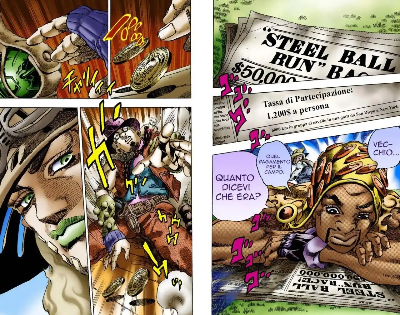 JoJo's Bizarre Adventure Part 7 - Steel Ball Run (Official Colored) Capitolo 02 page 5